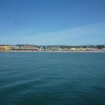 ボードウォークの遊園地の全景