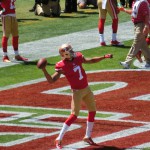 調整中のエース、コリン・キャパニック選手