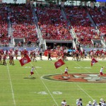 味方の得点で旗手が走る!