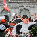 3塁手「パンダ」の応援団。どこにも行かないで~