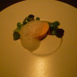 あん肝に春野菜を添えて