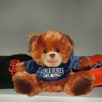 ファンフェストで買ったワールドシリーズ優勝記念のくまちゃん