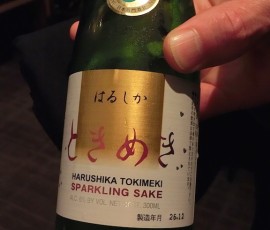 お次は発泡日本酒を