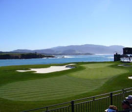 17番ホールのグリーンまわり