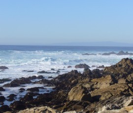 快晴で暖かいけれど、波は高い日