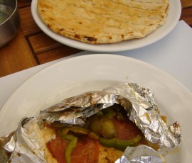 8.フェタチーズのグリルとピータ