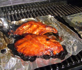 子豚のあばら肉のバーベキュー