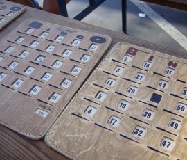 使い古したビンゴゲーム