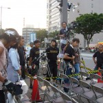 NHKの中継スタッフ。ご苦労さま!