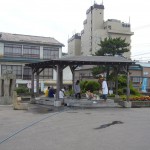 JR浅虫温泉駅前の足湯