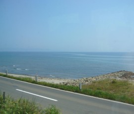 青函トンネルを控えた海辺