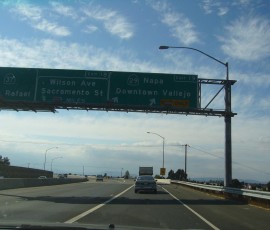 29号線を北上すると、これがナパの目抜き通りになります