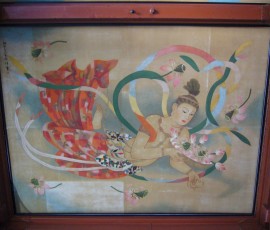 堂本印象画伯の「天人散華」