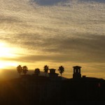 この日、夕日がゴージャス
