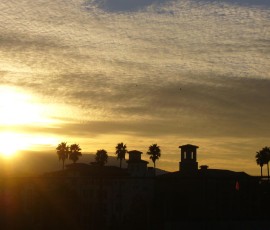 この日、夕日がゴージャス