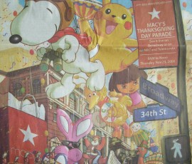 感謝祭は、やっぱりニューヨークのメーシーズ・パレード