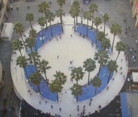 アイスリンクは、上から見るとこんな感じ