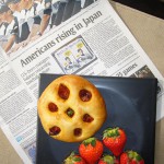 ある日のランチ。プチトマトのフォカッチオ