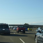 途中フリーウェイ880号線が混んでいる