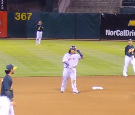 7回表、ラミレスの二塁打