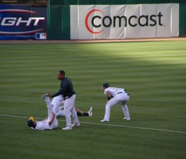 準備運動は大事です