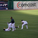 準備運動は大事です