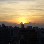 終戦記念日の夕方は、怪獣のような雲が出現