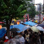 商店街にずらっと並んだ日本全国からの出店