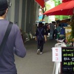 頭にのっけて出前です