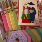 手元に残ったおみやげはこれだけ。とくにカードはお気に入り