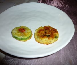 小さなお好み焼き二種