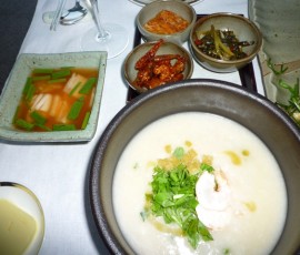 ここでも、おかゆと水キムチ