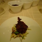 ダンジェネス・クラブ(カニ)のディナーは、フリッターからどうぞ