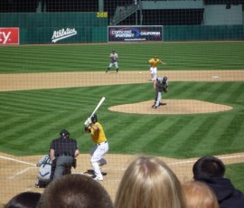 7回裏、松井の4打席目、1死満塁で登場
