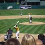 7回裏、松井の4打席目、1死満塁で登場