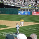 ライト(イチロー)前ヒットとなり、一塁へ。今季初打点