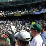 この日スタンドには日の丸がちらほら