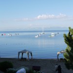 到着の日は嵐だったのが、翌朝はカラリと晴れ渡る