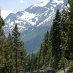 アルプスみたいな風景をドライブ