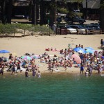 ビーチの人たちにさようなら!