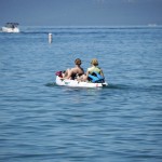 足漕ぎボートは平和です