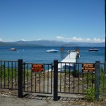 この辺りでは、個人が船着き場を持っています