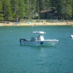 ネヴァダ州の野生生物局のボート