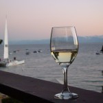 ベランダで味わうワインは格別ですね