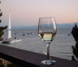 ベランダで味わうワインは格別ですね