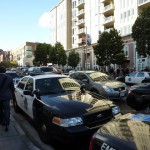 サンフランシスコ市警(SFPD)のパトカーもたくさん出動