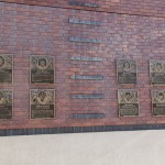 壁には往年の名選手たち