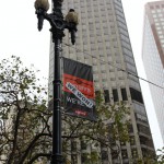 プレーオフの垂れ幕にはWe Won! 勝ったぞ!